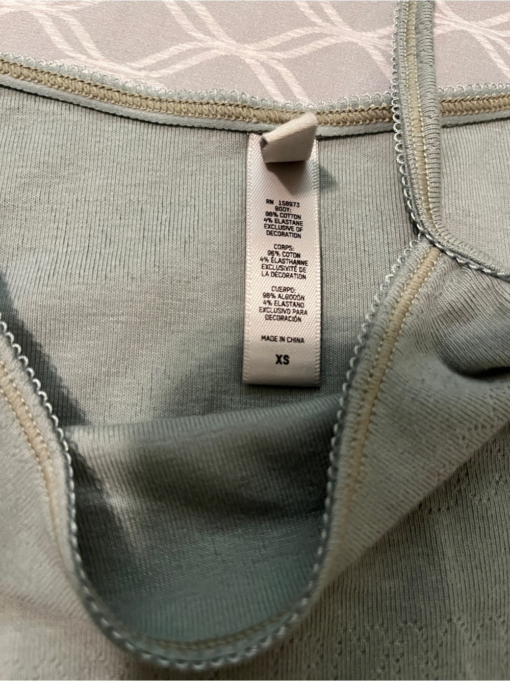 Skims Logo Pointelle Mineral Cotton Tank Top Leggings Set - Picture 6 of 7